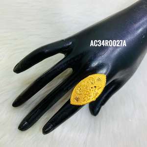 Anillos clásicos chapados en oro rosa para mujer, joyería chapada en oro con forma de flor en línea - Product Image 1