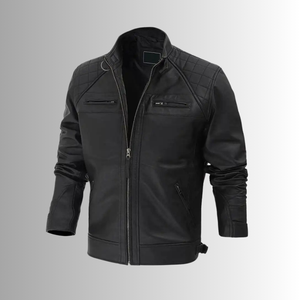 Premium Quality <b>Genuine</b> <b>Leather</b> <b>Jacket</b> Real Cowhide Motorbike <b>Jacket</b> For Men Online - Product Image 2