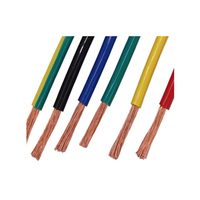 Cable de cobre sólido para construcción 500Ft 12 Gauge Cable eléctrico de cobre trenzado negro