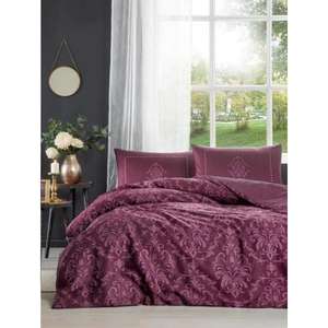Juego de funda nórdica Özdilek Antico Plum Single Ranforce - Product Image 1
