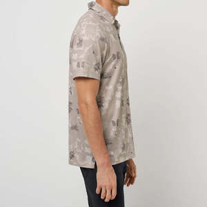 Vente directe usine – Chemise homme personnalisée populaire en Spandex/Coton, imprimée numériquement, unie, coupe classique, avec poche, anti-plis - Product Image 3