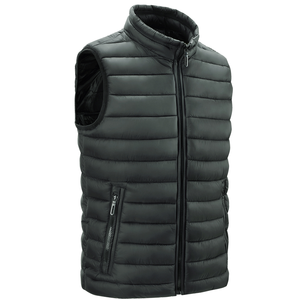 Gilet à capuche en duvet, vêtement d'extérieur sans manches chaud pour l'hiver, fabricant - Product Image 2