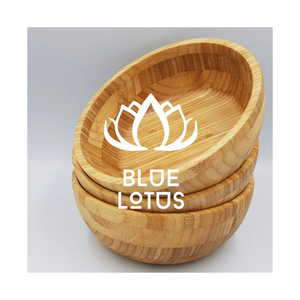 VENTA CALIENTE 100% Cuenco de madera de bambú natural Cuenco redondo ecológico hecho a mano de Vietnam - Product Image 1