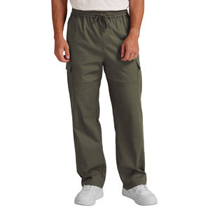 Streetwear personnalisé français pantalons pour hommes empilés en éponge pantalons de survêtement évasés droit surdimensionné jambe large Baggy Cargo pantalons pour hommes - Product Image 4