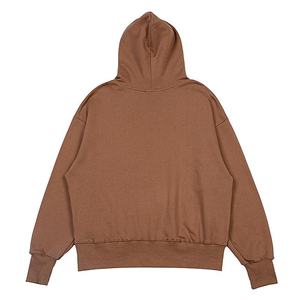 Sweats à capuche unis personnalisés pour hommes 100% coton lourd luxe qualité French Terry surdimensionné Streetwear pulls à capuche pour hommes - Product Image 2