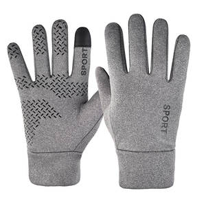 Gants de cyclisme tactiles toutes saisons (automne-hiver) – Imperméables d'un côté, antidérapants en polyester - Product Image 4