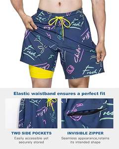 ONSTYLE Short de bain écologique pour homme Short de plage avec logo personnalisé et impression par sublimation Maillot de bain de surf à motif solide - Product Image 6