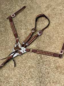 Turqouise headstall, החושן, סוס אוזן אחד אוזניות צווארון חזה סט במחיר הסיטונאי - Product Image 3
