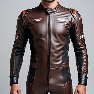 Combinaison de moto et de course automobile en cuir | Malik Raza | Couleurs personnalisées Tailles Logos Marque privée | Prix bas en vrac - Product Image 6