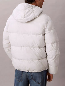 Blouson à capuche gris silencieux à cordon de serrage avec logo personnalisé très exigeant blouson coupe-vent et blouson d'aviateur imperméable à poches latérales - Product Image 2