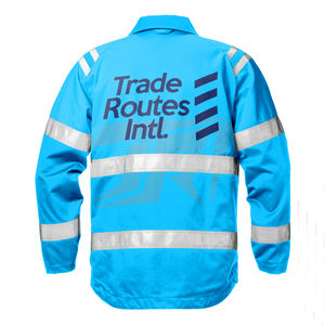 Logotipo personalizado Marca disponible Chaqueta de poliéster de alta visibilidad para trabajadores de la construcción industrial Chaqueta de trabajo de seguridad para pedidos a granel - Product Image 2