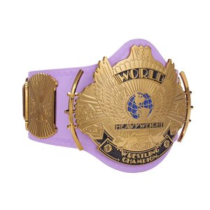 Encuentra un icono similar Última llegada 2024 Cuero negro Chapado en oro WWE World Heavyweight Championship Belt Para la venta Mejor Ronpex - Product Image 1