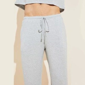 Conjunto de pijama de mezcla de algodón suave de 2 piezas personalizado para comodidad nocturna transpirable - Product Image 5