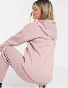 Conjunto de 2 piezas al por mayor de ropa deportiva 2025 conjuntos de joggers de entrenamiento chándales de algodón personalizados para mujer Sudadera con capucha y bolsillos - Product Image 2