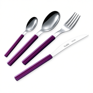 You&Me SKY Viola YM24SK 25 Eme Juego de 24 Piezas de Cuchillos de Cena de Acero Inoxidable Posate Tavola - Product Image 2