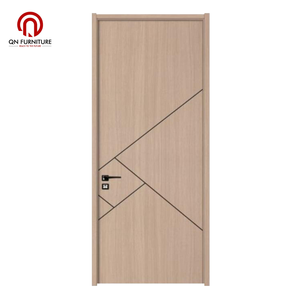 Portes en bois MDF personnalisables à revêtement PVC, étanches et insonorisées, idéales pour chambres, appartements, maisons et usage commercial – Meilleure vente - Product Image 1