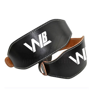Cinturón de levantamiento de pesas de piel de vaca resistente y recto con logotipo personalizado, soporte de espalda para entrenamiento de gimnasio Unisex, cinturón de levantamiento de pesas - Product Image 5