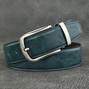 PIN hebilla de cuero genuino diseñadores de moda cinturones hombres casual correa de lujo gris piel de vaca hombres jóvenes ceinture homme - Product Image 5