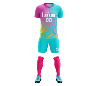 ชุดกีฬาฟุตบอลของผู้ชายชุดกีฬาจากผู้ผลิตชุดเสื้อเจอร์ซีย์แขนยาวพิมพ์ซับลิเมชันตามสั่ง - Product Image 1