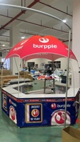 Tente de marketing extérieur avec logo personnalisé abri salon commercial publicité nourriture boisson table promotionnelle tente à baldaquin