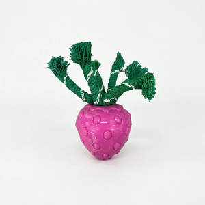Ledu <b>Toys</b> Squeaky Strawberry – Durable Rubber Dog <b>Toy</b> with <b>Squeaker</b> - Product Image 1