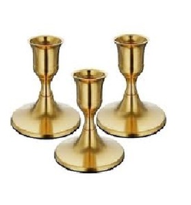 Porte-bougie en aluminium sophistiqué, artisanal, écologique, durable, élégant, décoration de la maison, salle à manger, occasions de Pâques - Product Image 1