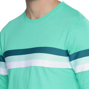 2025 nouveau gros hommes Gym entraînement à manches longues T-Shirt 100% coton séchage rapide coupe ample solide motif imprimé à manches longues hauts - Product Image 3