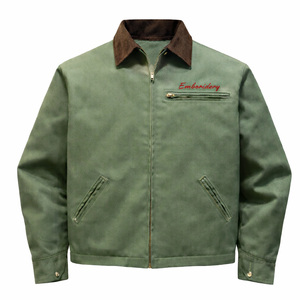 Chaqueta de Trabajo de Lona Gruesa para Hombre, Estilo Invernal, Cuello Camisero, Transpirable, Resistente al Viento, Estilo Detroit - Product Image 3