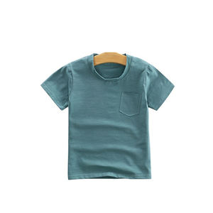 T-shirt à manches courtes à col rond en coton de haute qualité pour enfants Logo personnalisé vêtements de sport maillot décontracté matériel pour la course à pied Jogging - Product Image 5