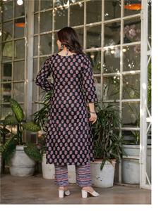 เสื้อผ้าอินเดียสำหรับผู้หญิงผ้าคอตตอนแท้สไตล์อินเดีย - Product Image 4