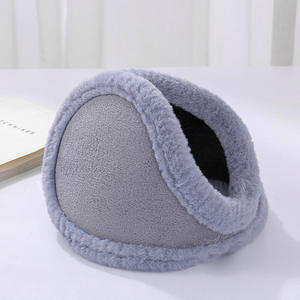 Caqui esponjoso suave felpa ajustable plegable orejeras invierno moda al aire libre espesar calentador de orejas - Product Image 3