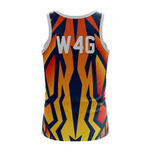 Camiseta sin mangas personalizada de poliéster 100% para gimnasio, camiseta de práctica de punto transpirable en estilo Hip Hop, logotipo frontal de talla grande sin tarifa - Product Image 5