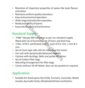 Molinillo de especias eléctrico automático comercial de alto rendimiento, acero inoxidable, 10 HP, fabricación de polvo de alta productividad - Product Image 5