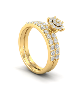 Anillo de Compromiso y Boda de Plata de Ley 925 con Diamante Moissanite de 0.77ct, Marca Tishya Diamond, Exportador Indio - Product Image 4