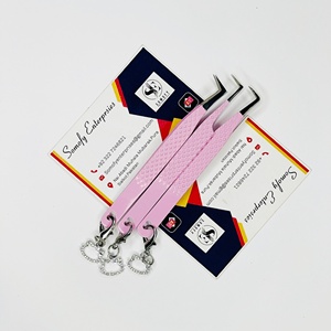 Pinzas Profesionales Somofy Enterprises de 90 Grados, Color Rosa, Acero Inoxidable, Puntas Suaves de 10 mm, Agarre Perfecto y Duradero para Extensión de Pestañas - Product Image 4
