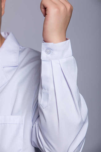 Blouses de laboratoire blanches personnalisées blouse chirurgicale 100% coton uniformes de vêtements d'hôpital de haute qualité - Product Image 5