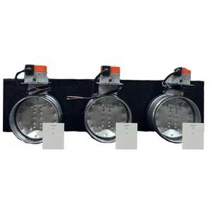 Système de climatisation domestique à plénum canalisé avec unité de commande de volets motorisés Wi-Fi 3 zones, interface Siemens, connexion VMC latérale - Product Image 5