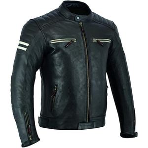High Quality Men's Motorbike Jacket in Genuine Sheep Leather - Product Image 4