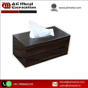 Porte-mouchoirs en bois personnalisé fini dîner Table centres de table serviette papier support de stockage prix le plus bas - Product Image 6