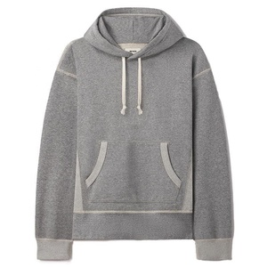 เสื้อฮู้ดดี้ปักลายการ์ตูนแบบกำหนดเองสำหรับผู้ชาย ผ้าฝ้ายหนานุ่ม ทรงโอเวอร์ไซส์ ซิปหน้า สไตล์ลำลอง สตรีทแวร์ พร้อมโลโก้ - Product Image 2