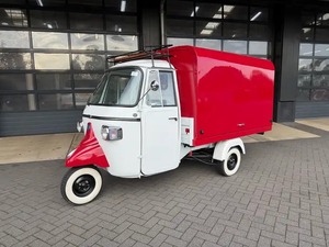 Remorque alimentaire vintage à 3 roues, carrosserie en acier motorisée, 4,8 m, résistante à la rouille, avec four à pizza, garantie 3 ans, utilisation extérieure - Product Image 3