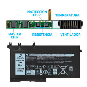 Batteria Interna per Laptop Dell 93ftf 093ftf, Capacità 4400mAh, Compatibile con Latitude 5580 5480 5280 - Product Image 5
