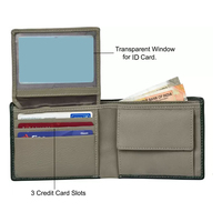 Dompet kulit asli pria, dompet desain merek dengan dompet saku koin hadiah untuk pria 2025 dompet kulit