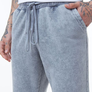 Custom Made Logo 100% Cotton Fleece Acid Wash <b>Men</b> <b>Joggers</b> High Quality Streetwear Stacked <b>Men</b> Casual Acid Wash <b>Joggers</b> - Product Image 5