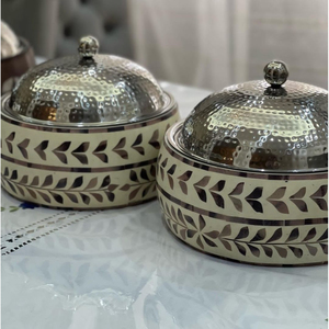 Juego de 3 platos de cazuela para servir alimentos, fiestas de boda, plato de servicio de catering, tapas pulidas con espejo de acero inoxidable - Product Image 4