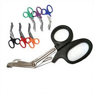 Las mejores tijeras EMT, tijeras de vendaje para enfermeras con mango de plástico, tijeras para traumatismos de 7,25 ", tijeras médicas/quirúrgicas para traumatismos a la venta CE ISO - Product Image 1