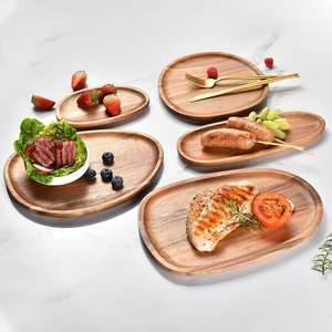 Platos de comedor gourmet, juego de vajilla para cena, comida, la mejor opción, plato de madera con el precio al por mayor más barato - Product Image 5