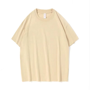 T-shirt basique en coton uni pour homme, coupe confortable, tissu doux, fabricant OEM ODM - Product Image 1