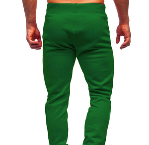 Pantalons de survêtement décontractés légers pour hommes avec cordon de serrage, séchage rapide, respirant, coton, devant plissé, joggers - Product Image 3