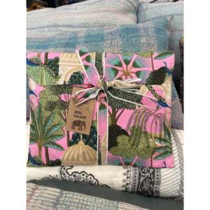 Pyjama en lin tissé rose Palace Garden avec élasthanne, respirant, imprimé uni personnalisé, manches longues, taille élastique avec cordon de serrage, ODM pour la famille - Product Image 6